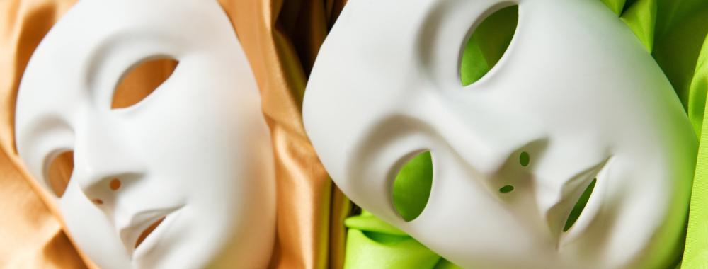 Theatre concept with the white plastic masks.jpg